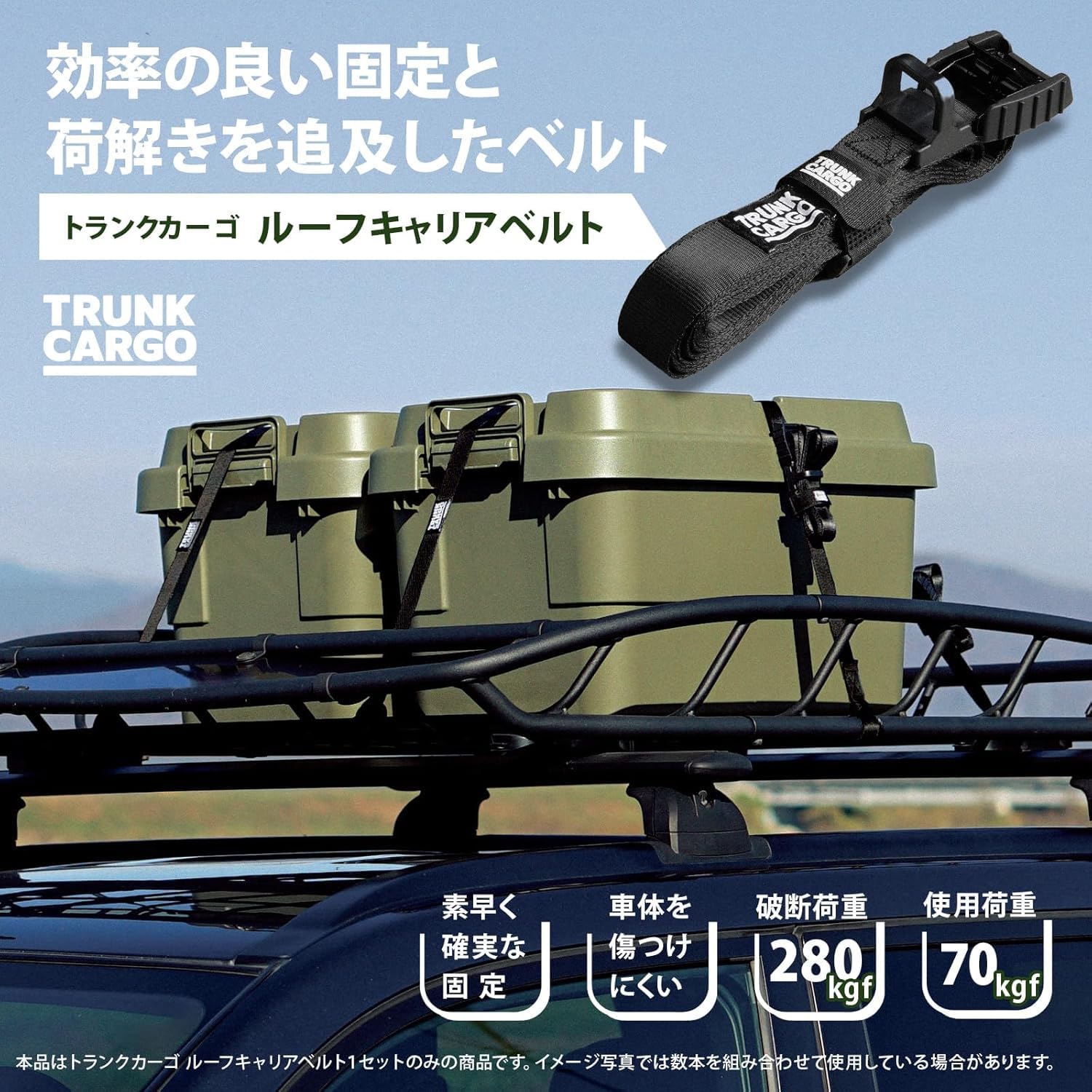 リス(RISU) トランクカーゴ ルーフキャリア ベルト