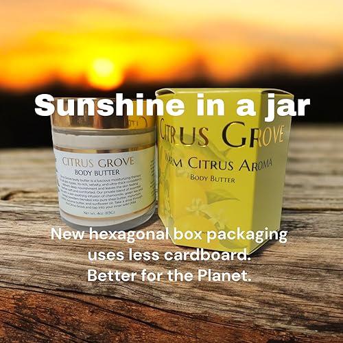 Miniatura 5 de WFG WATERFALL GLEN SOAP COMPANY, LLC, Citrus Grove vegano, mantequilla corporal, hidratante calmante para todo el cuerpo con manteca de karité y