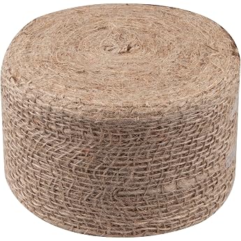 Windhager Jute Wrap Strips Eco Jute Fabric Jute Ribbon Decorative Ribbon Craft Ribbon Made of Jute Natural 10 cm x 25 m
