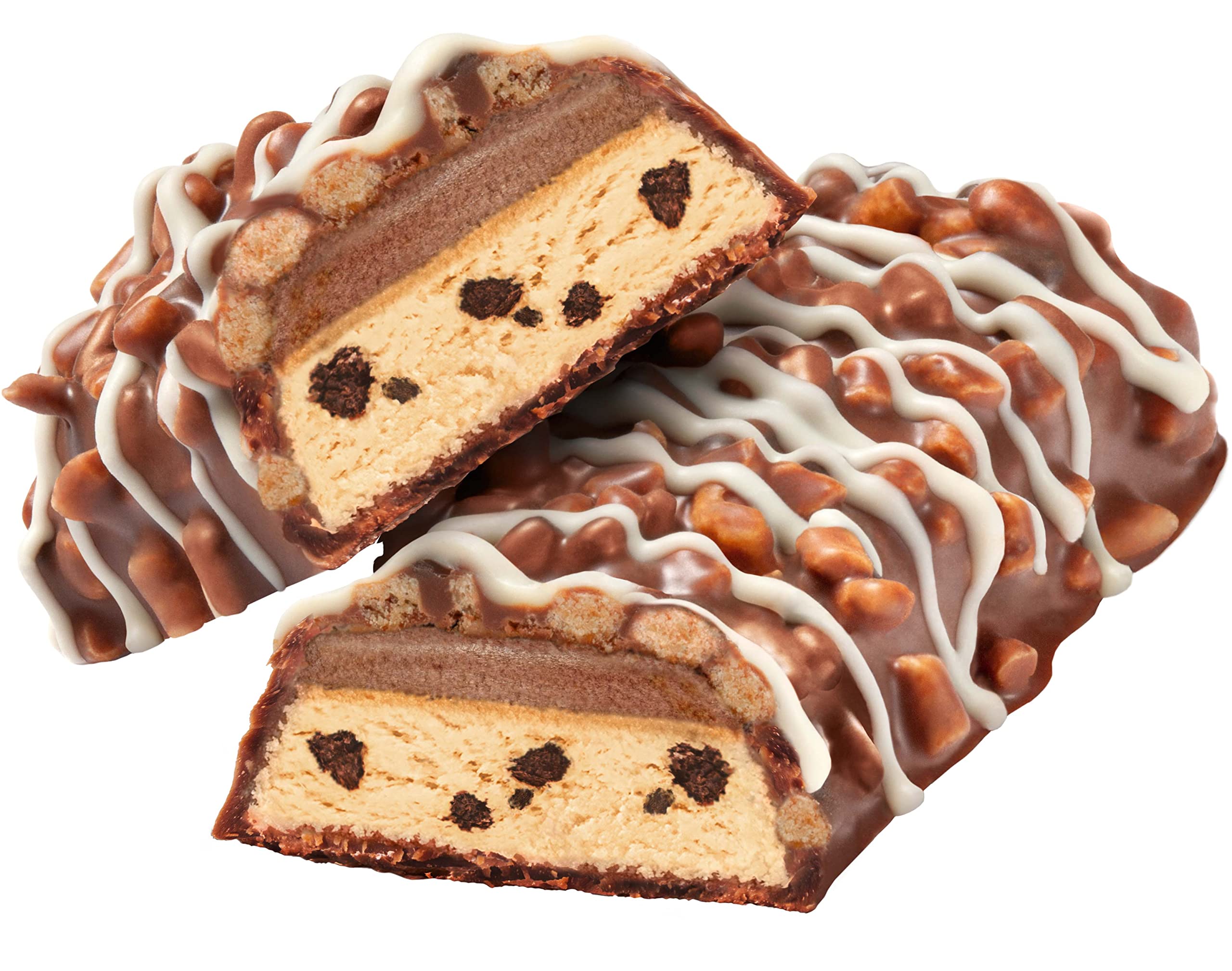 HEJ Crispy Proteinriegel Snack – Low Sugar Eiweißriegel | 14g Protein & 167 kcal pro Riegel | Vegetarisch & ohne Palmöl – 12x45g Cookie Dough