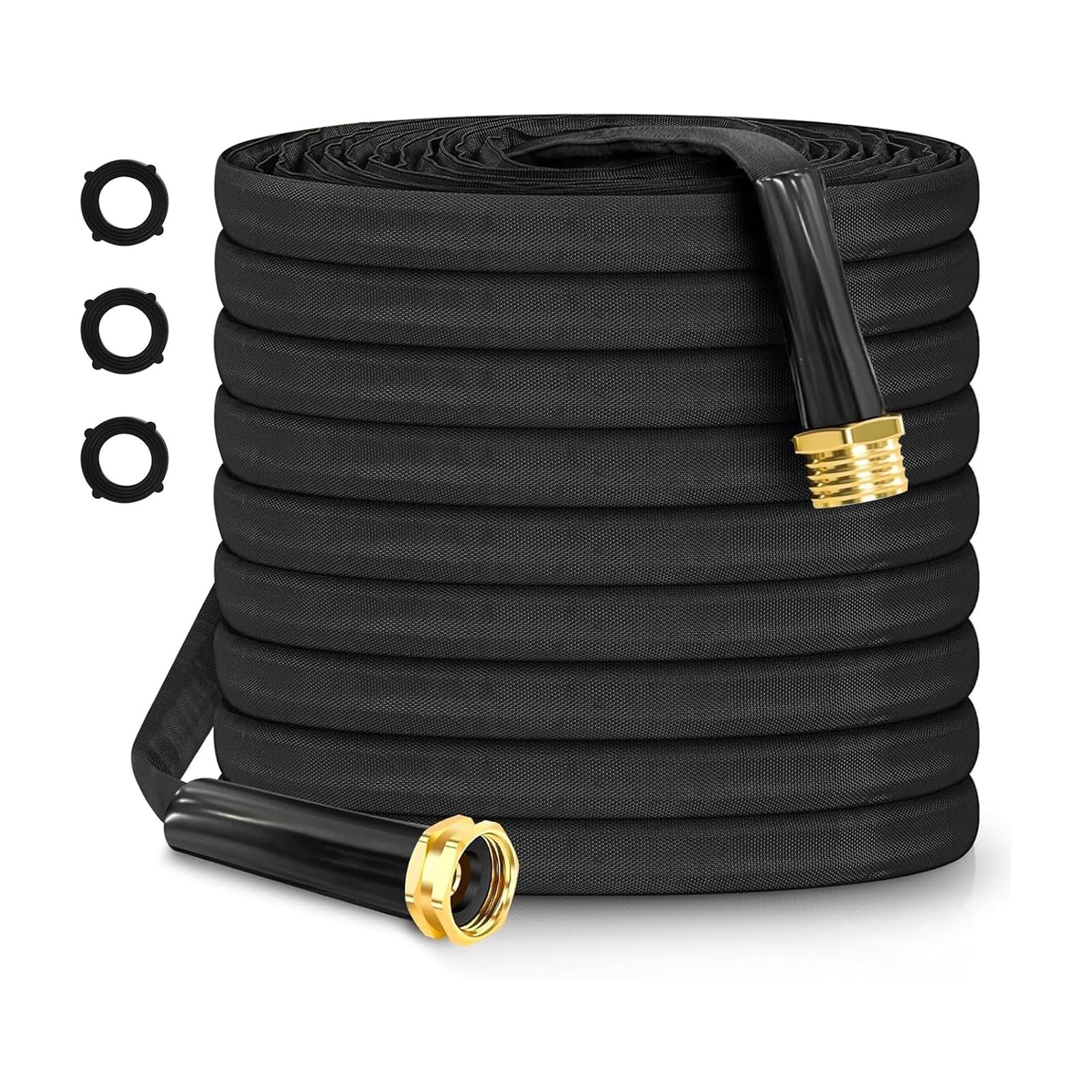 Sbshiouu 50Ft 25Ft / / 75Ft Garden Water Hose Expandable Double Metal Connector High Pressure Water Pipe For Garden Farm Irrigation High Pressure Hose