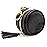 Itzy Ritzy Pacifier Holder Case with Clip - Pacifier Case Includes Clasp to Easily Attach to a Diaper Bag or Purse, Measures 2.5 in Diameter and Holds 2 Pacifiers (Black)
