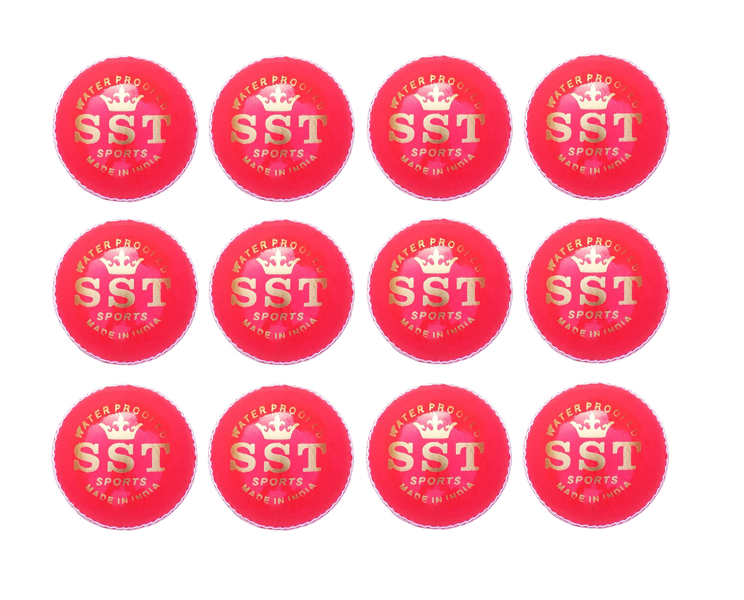 Leather Cricket Balls, Pack of 12, Pink, Best ODI, T20 & Test Matches, Cricket Academies, Club Tournaments, School Tournaments, 4 Piece, Genuine 50 Overs Cricket Balls (B0B75G81BQ) Amazon Price History, Amazon Price Tracker