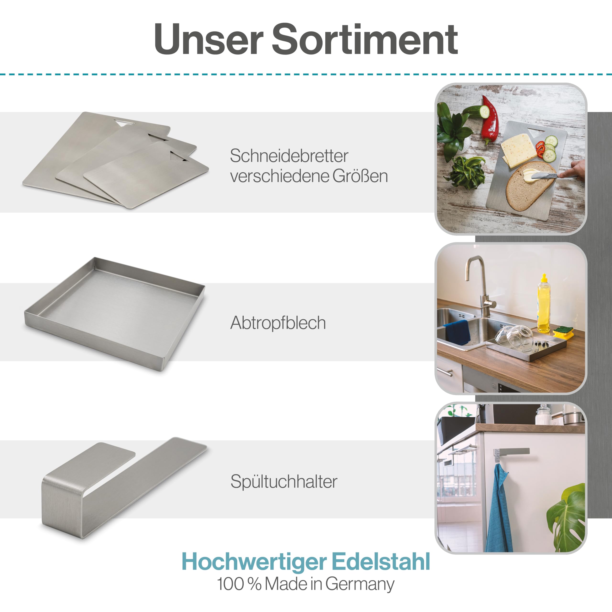 Topfuntersetzer Metall Edelstahl 2er Set - Für Küche, Töpfe & Pfannen als hitzebeständiges Abkühlgitter mit Füßen - Untersetzer mit Gitter - Topfunterlage in modernem Design feuerfest (Streifen)