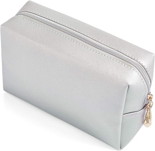 Sohynca Bolsa de cosméticos de piel sintética para mujer, bolsa de maquillaje minimalista para uso diario, bolsa de almacenamiento portátil, pequeña disponible en Yaxa Peru