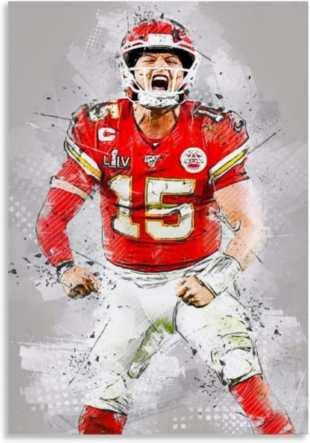 JYSHC Patrick Mahomes Carteles De Madera Rompecabezas 1000 Piezas Juguetes para Adultos Juego De Descompresión Gt406Cx