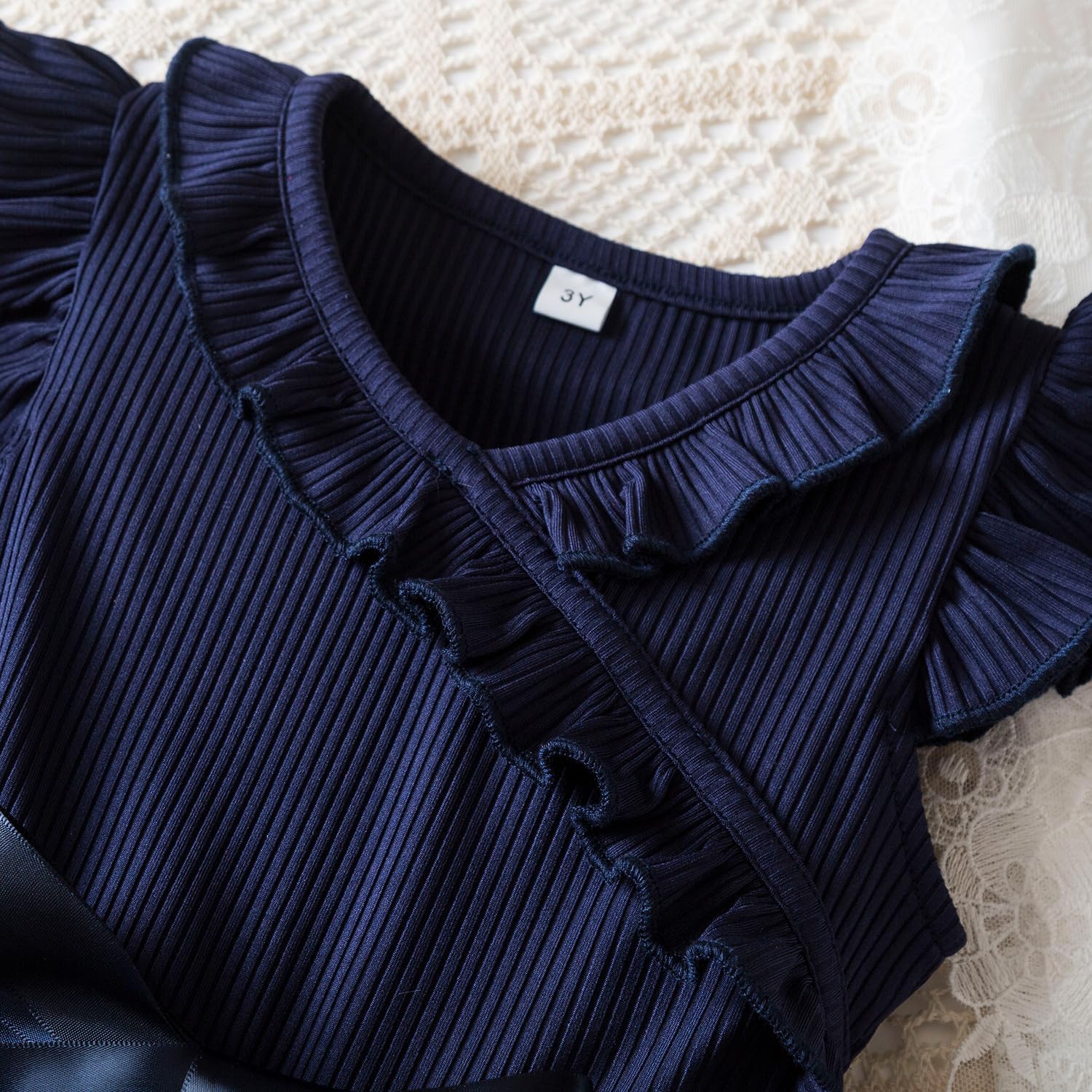 NNJXD Little Girl Tutu Dress Tulle Ruffles Flower Girls Wedding Party Dresses - Image 2