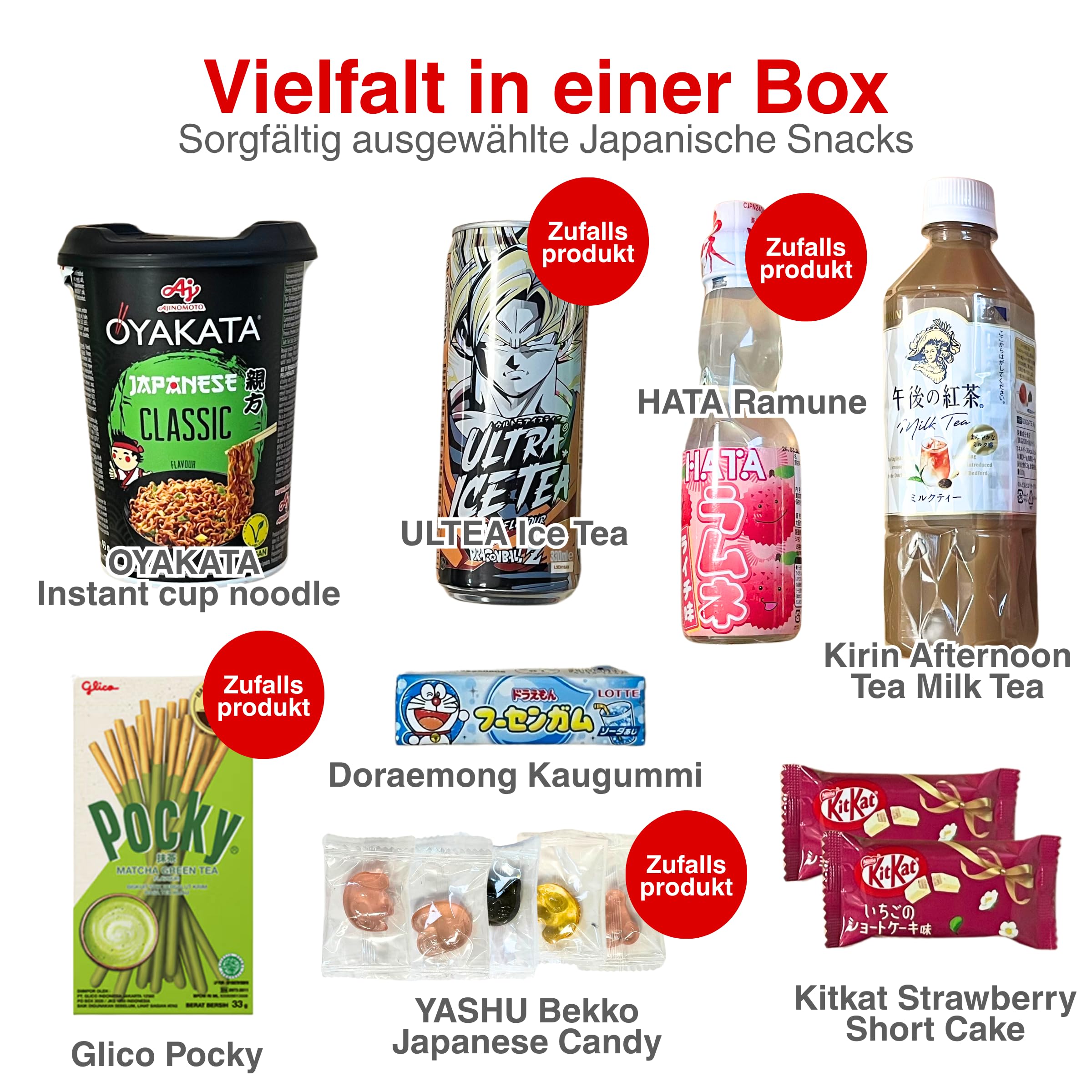 ASIA Snack Box Original Korea Japan Snacks Drinks Süß salzig Kultur-Guide Deutsch