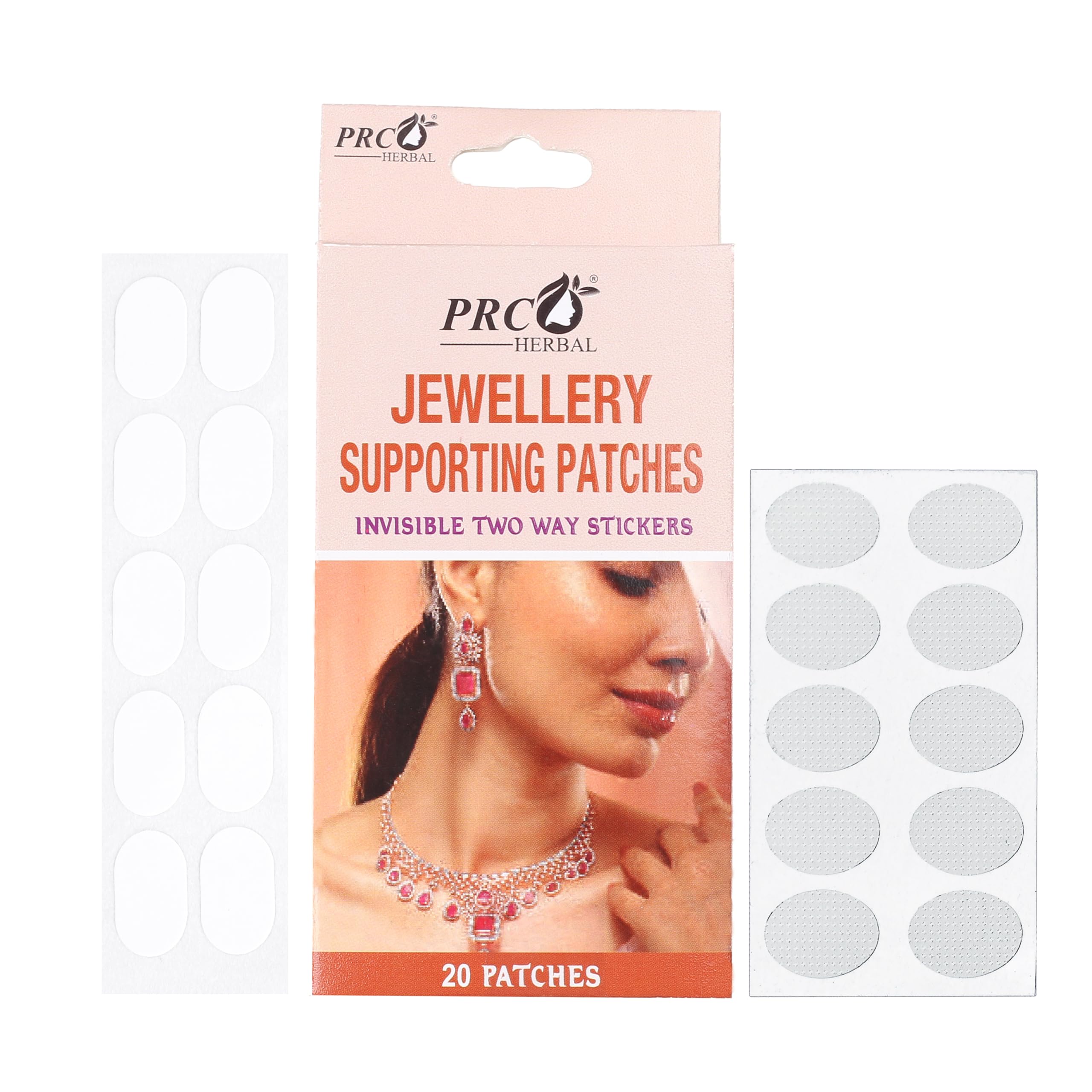 Invisible Earlobe Support Patches for Heavy Earrings, Necklaces & Maang Tikka | Strong Hold, Sweatproof, Skin-Friendly Double-Sided Tape (Pack of 3, Transparent)-picture-18