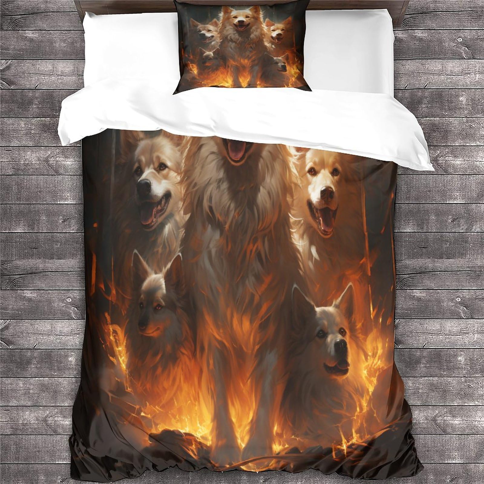 AYSUM Cat Duvet Cover Chiusura A Cerniera Set Copripiumino Calore Pet Cat Bedding Set Confortevole Set Di Biancheria Da Letto Colorato Biancheria Da Letto Double(200x200cm