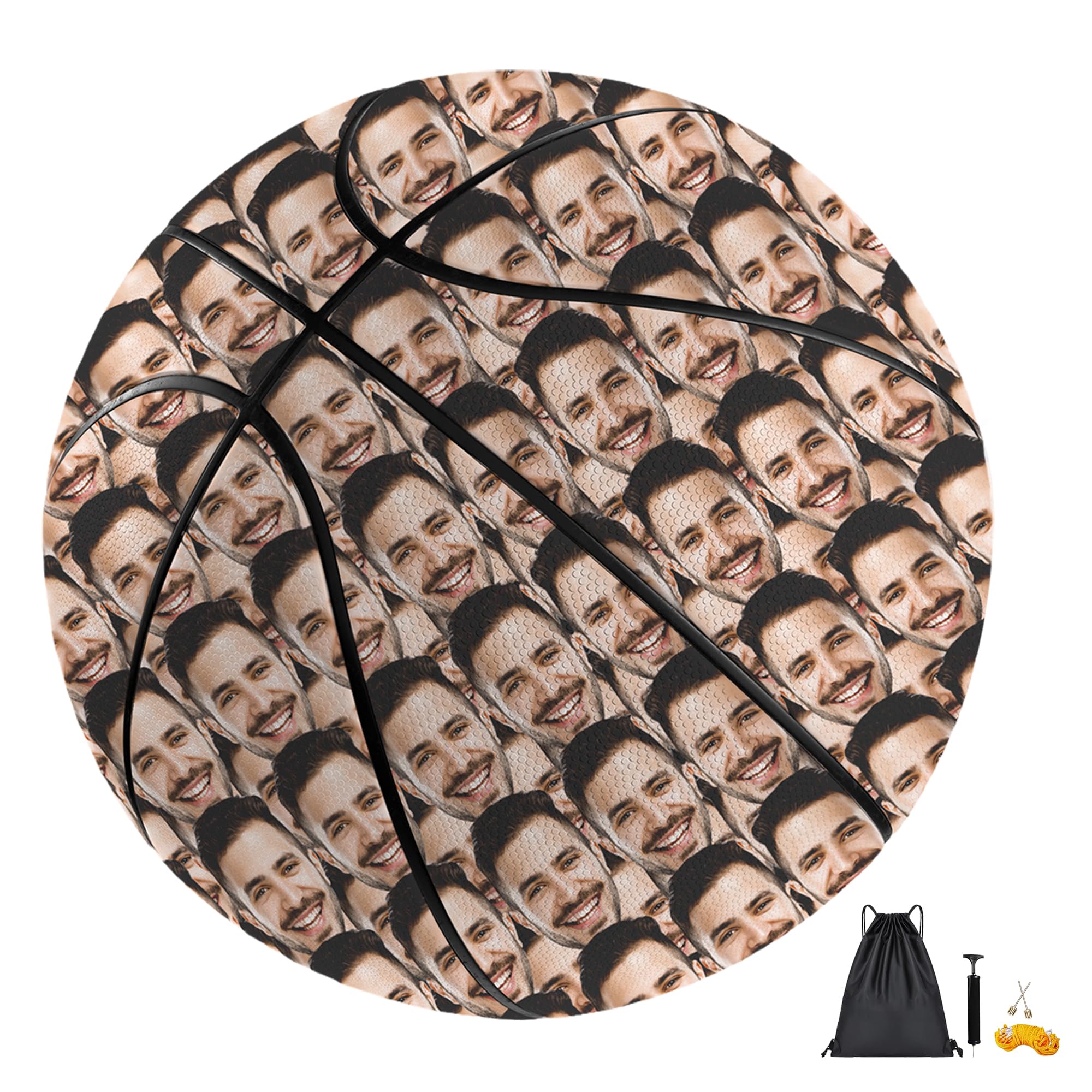WERWAES Personalised Basketball Customised with Name and Photo, Available in Size 7 (29.5") and Size 5 (27.5") - Ideal Birthday, Senior Night Gift for Friends, Coaches & Teams