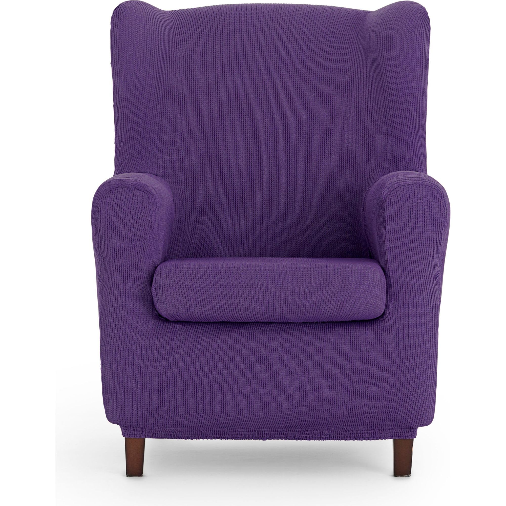ECOMMERC3 Universal and versatile armchair cover – Purple armchair cover protector easy to install for back, seat and arms