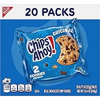 Vista 17 de CHIPS AHOY! Galletas Originales con Chispas de Chocolate, 20 Paquetes (2 galletas por paquete)