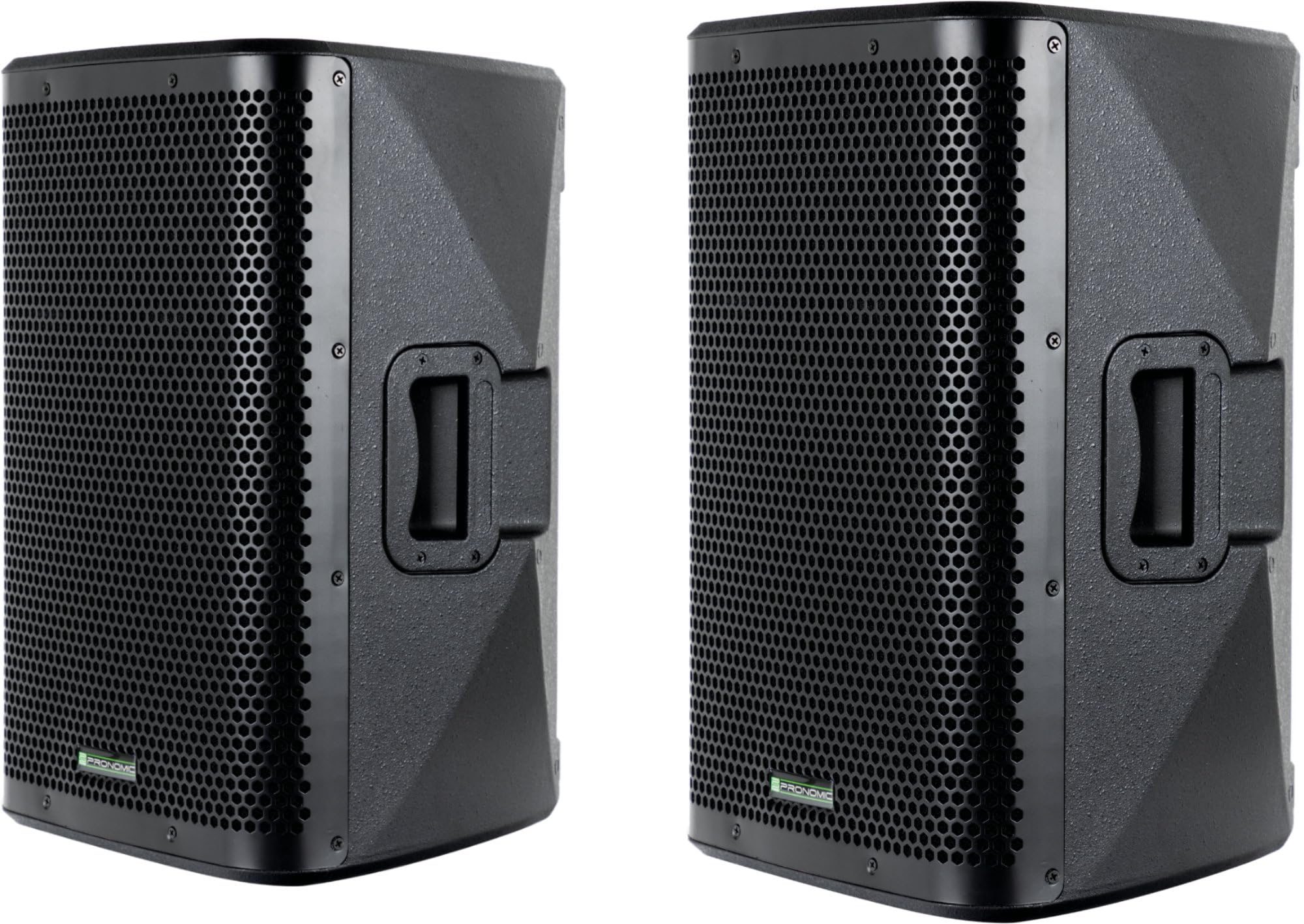 Pronomic C-210 MP 10" Passivbox Stativ Set - 2 Passive 2-Wege Boxen inkl. Lautsprecherstativen aus Stahl - Belastbarkeit: je 200 Watt (RMS) - Impedanz: 8 Ohm - Max. SPL: 123 dB - Schwarz