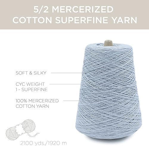 Miniatura 3 de Silk City Fibers, 52 Perle Mercerized Cotton Weaving Yarn