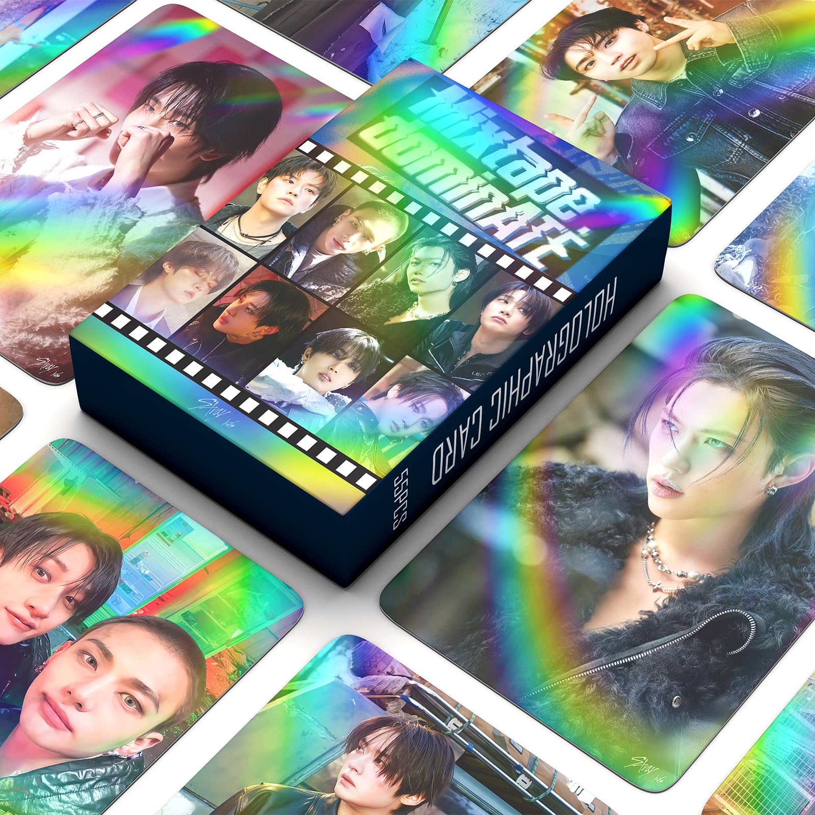 Set di 3/175 fotocard laser per bambini randagi Kpop Mixtape: Dominate Album Cards ATE Photocards Over The Rains Cartoline Straykids 2025 Saluti della stagione Stray Kids Merch regalo per soggiorno