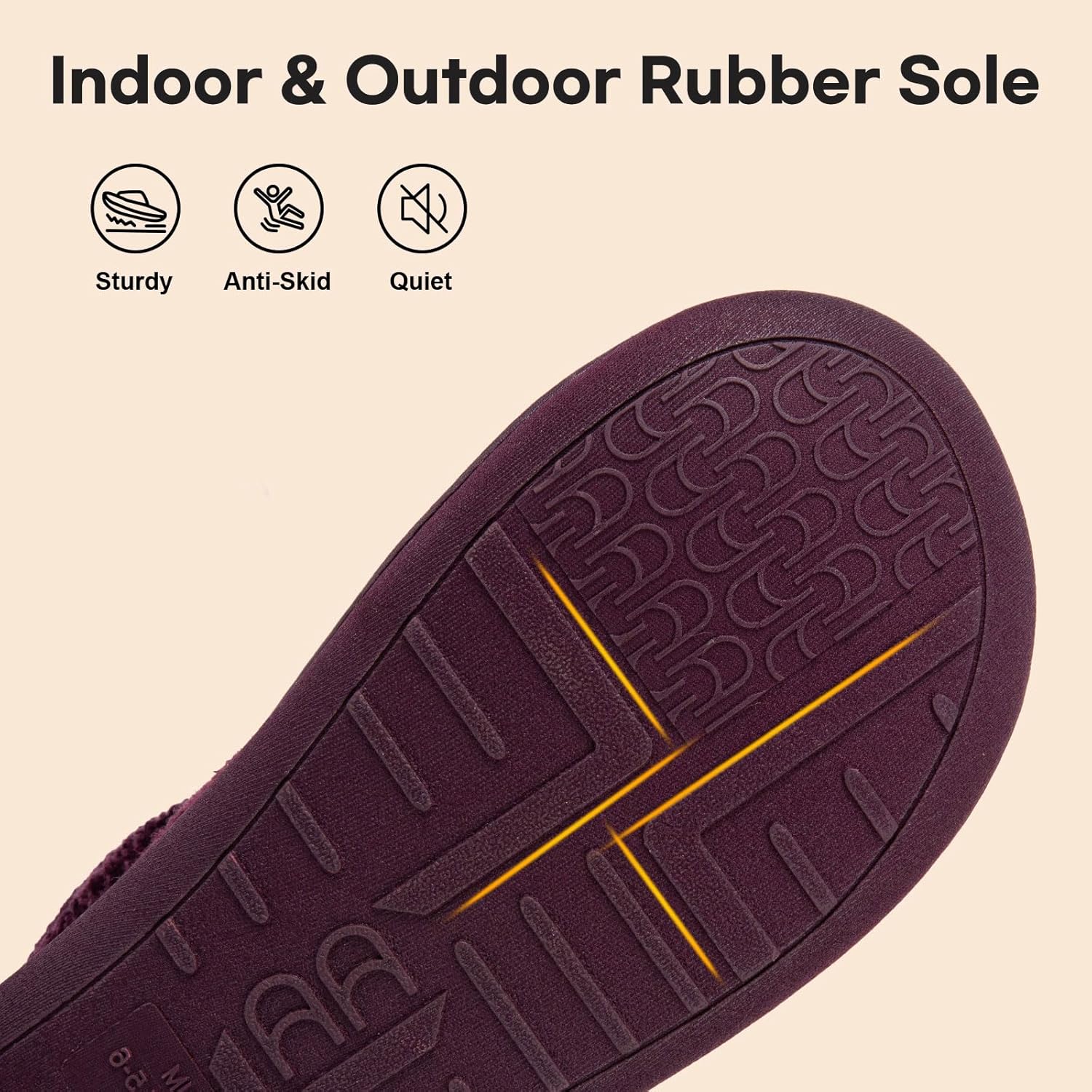 LongBay Women's Warm Chenille Knit Bootie Slippers Memory Foam Comfy Suede Fluffy Faux Fur Boots House Shoes - Image 5