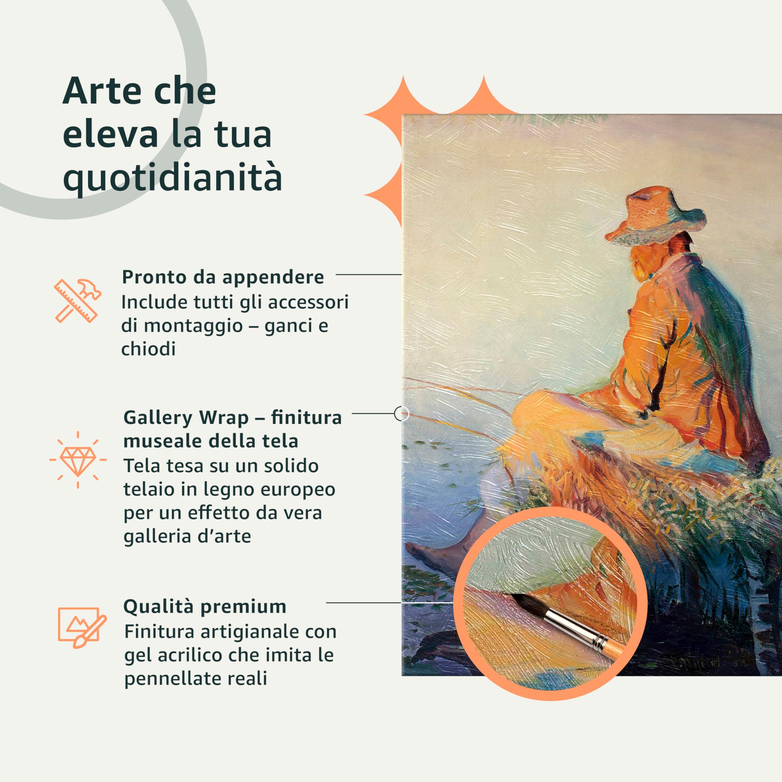 murando - Quadro in Rilievo Muro Astratto Colorato 150x50 cm 1 Pezzo su Tela Strutturata XXL Grande - Quadri Moderni Soggiorno - Stampe da Parete Moderno - Stampa Artistica - Argento a-A-10060-b-a