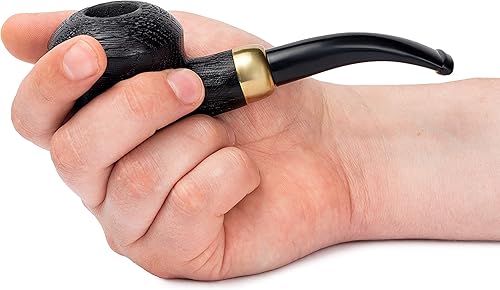 Miniatura 6 de Dr. Watson - Pipa de tabaco de madera, forma clásica de ukelele, se adapta a filtro de 0.354 in, viene con bolsa, en caja (rusticado)