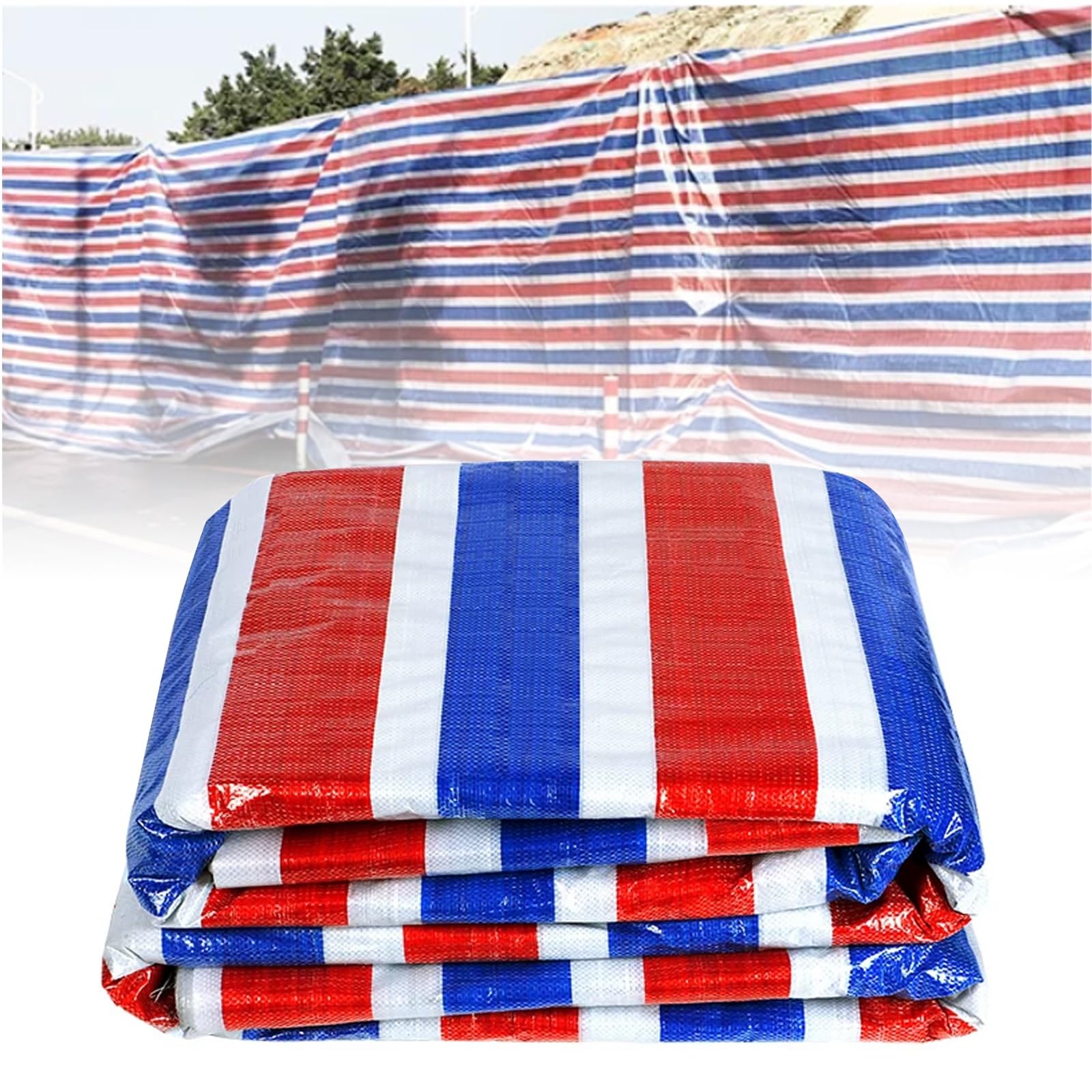 Heavy-duty Waterproof Tarpaulin, Outdoor Roof Cover, UV-resistant And Tear-resistant, Suitable For Greenhouses, Patios, Gardens, Porches, Gazebos(5x10m/16.4x32.8ft)