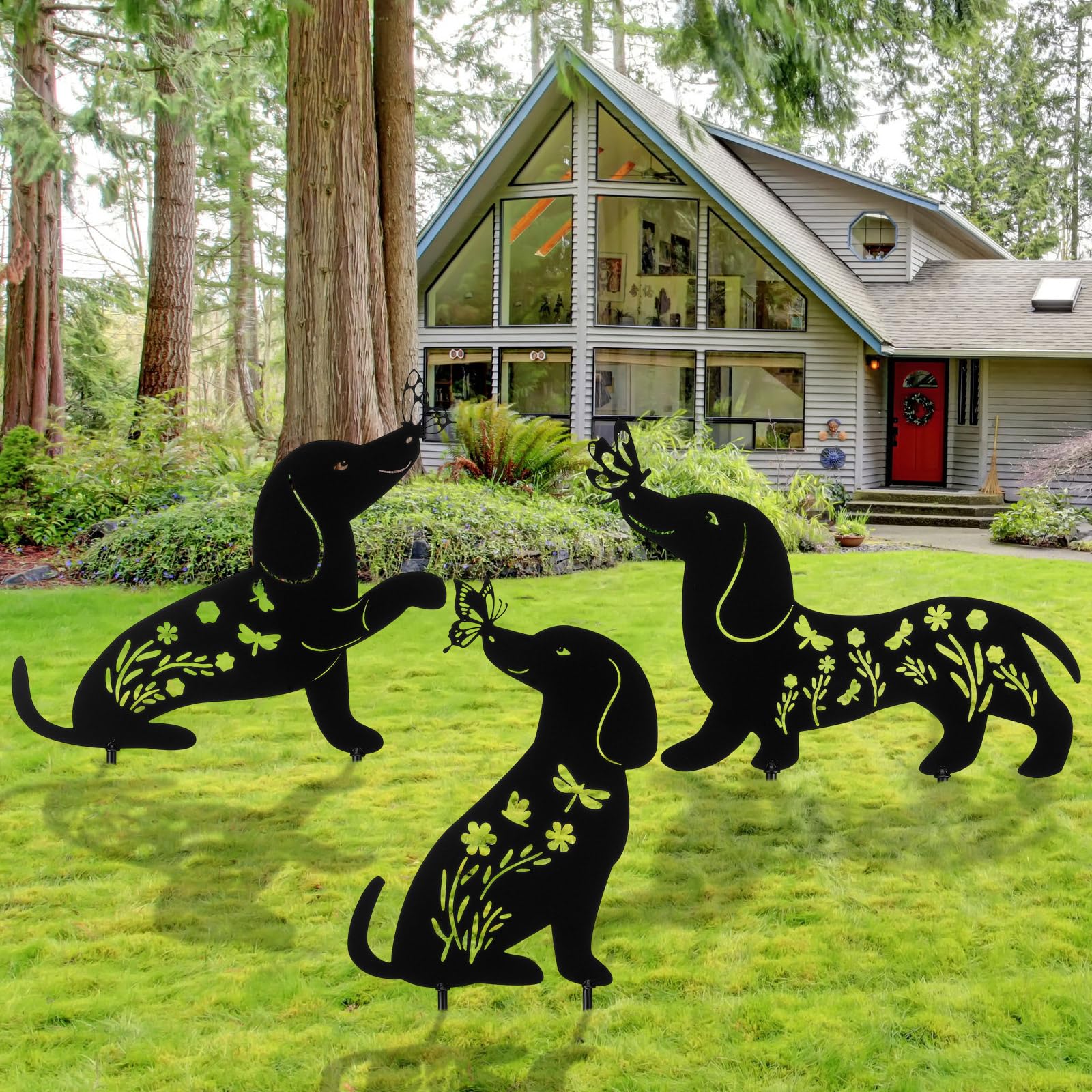 Amazon.com: MorningRo 3 Pcs Dog Garden Decor for Outside Mother's
