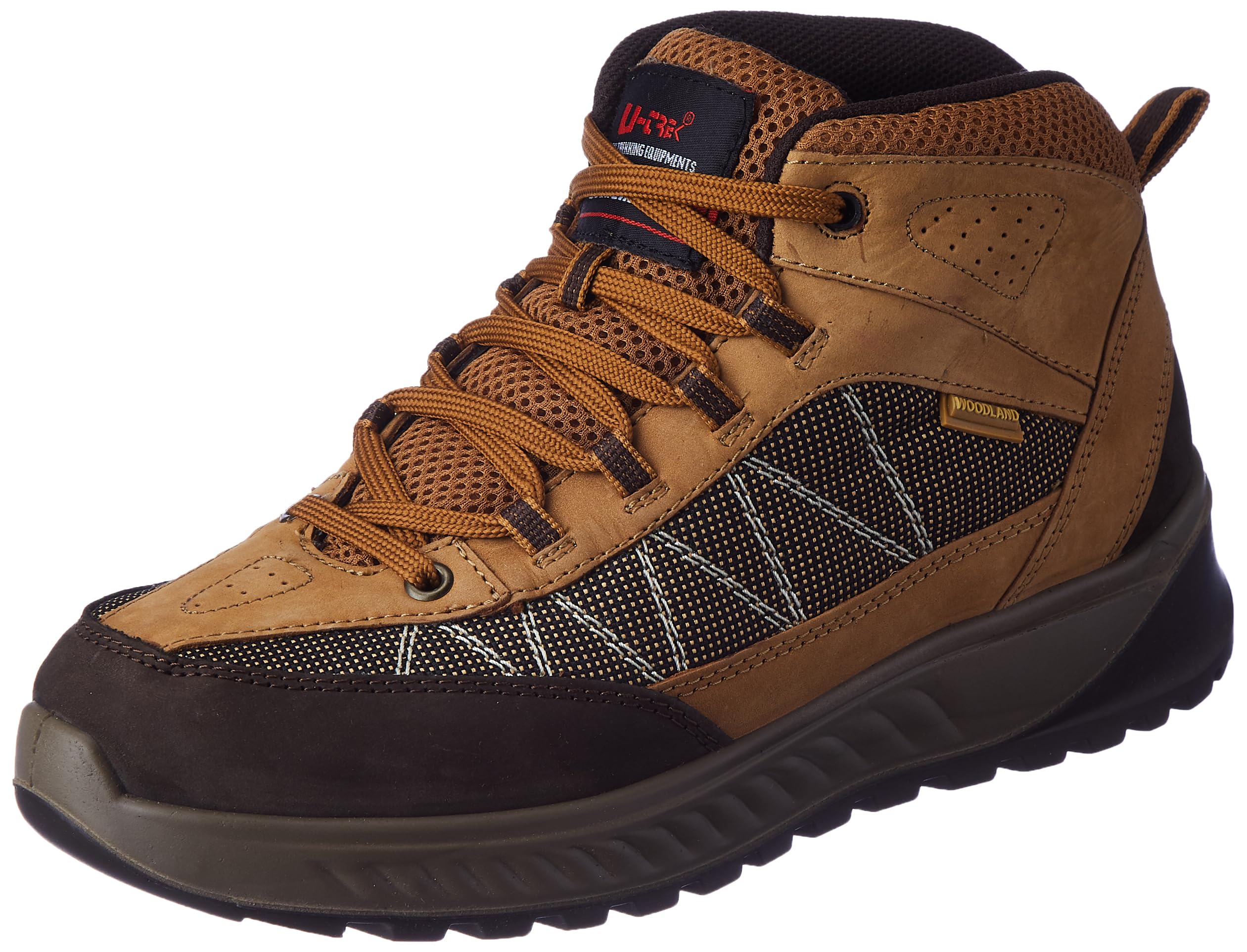 WoodlandMen Camel Casual Lace-Up Boots