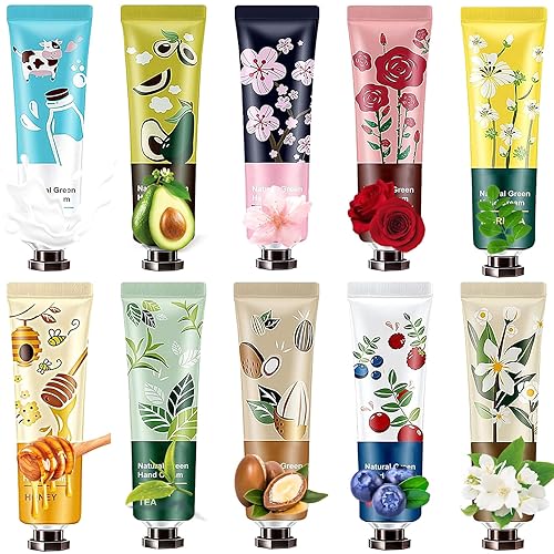 5 piezas de crema de manos con fragancia vegetal para manos secas, crema hidratante para manos, juego de regalos de viaje, crema para el cuidado de