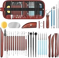 Vista 13 de Kit de 48 herramientas de cerámica para esculpir, herramientas de tallado de arcilla, herramientas de cerámica para arcilla polimérica, modelado