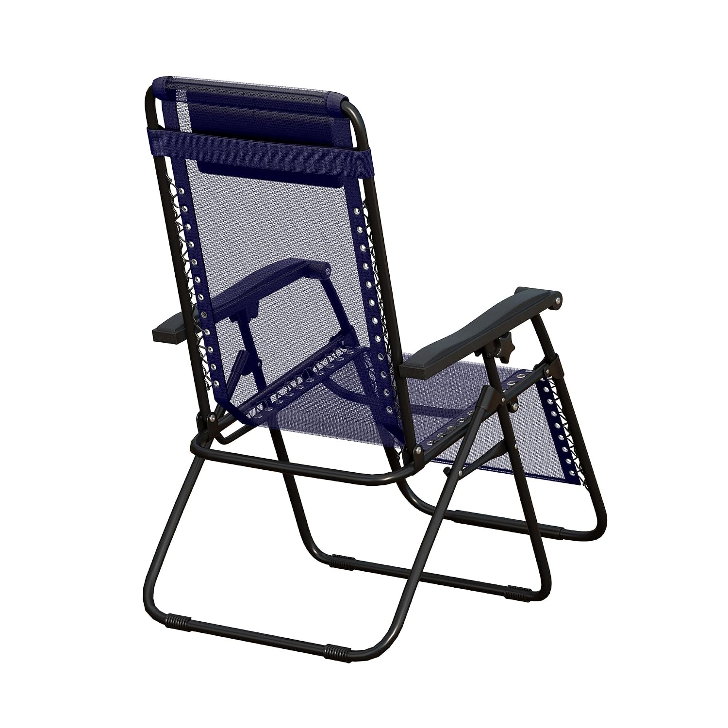 Amazon Basics Outdoor Textilene Adjustable Zero Gravity Folding Reclining Lounge Chair with Pillow (Blue) | Alloy Steel Amazon Basics Outdoor Textilene Adjustable Zero Gravity Folding Reclining Lounge Chair with Pillow (Blue) | Alloy Steel