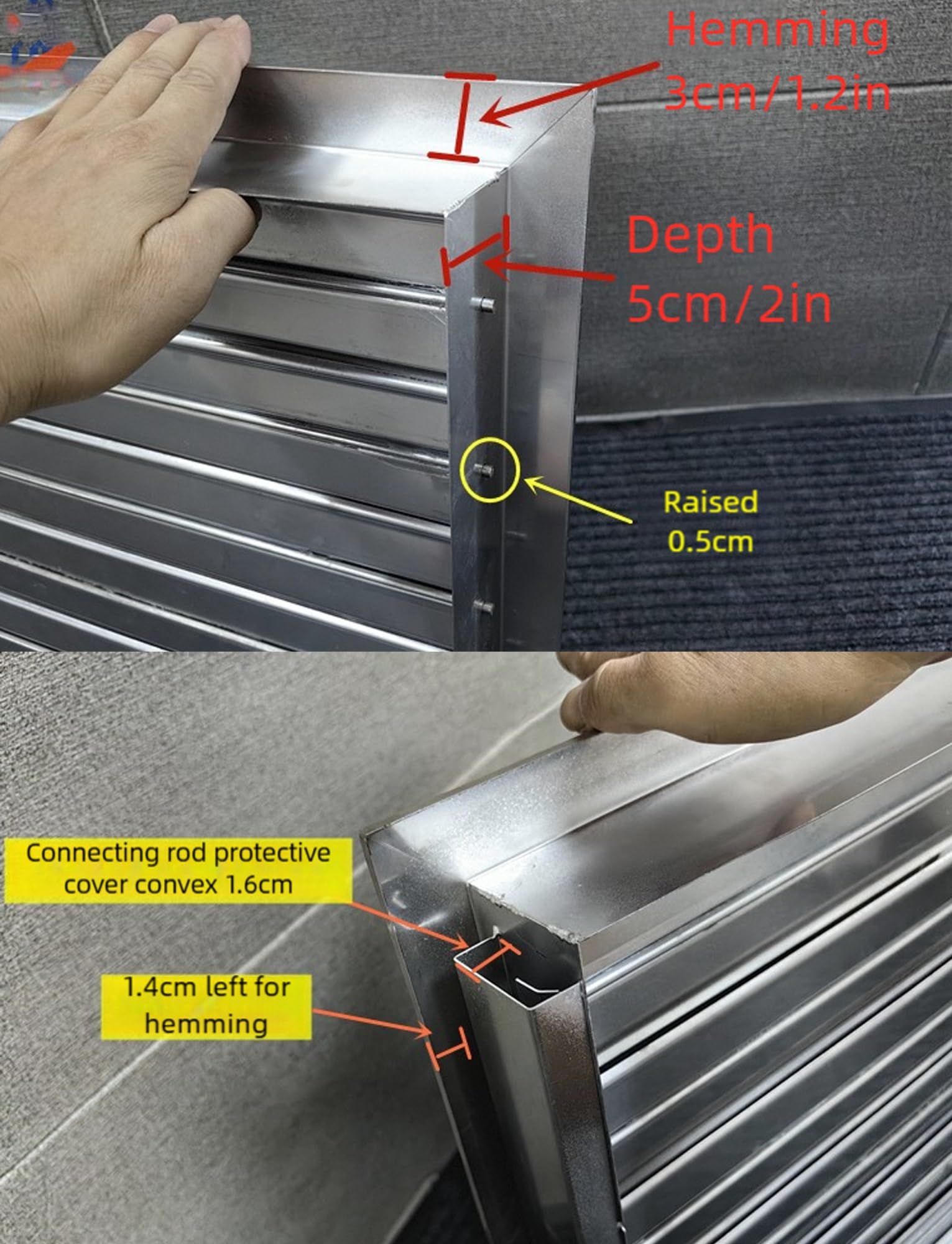 Rejilla de ventilación manual con cuchillas ajustables para ventilación montada en la pared