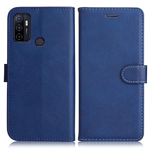 Étui portefeuille en cuir PU avec fonction magnetique pour Oppo A7/A5S