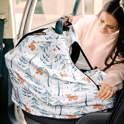 Miniatura 9 de Funda de asiento de automóvil para bebés para niños y niñas, toldo transpirable para asiento de automóvil para invierno, lluvia, ajuste elástico