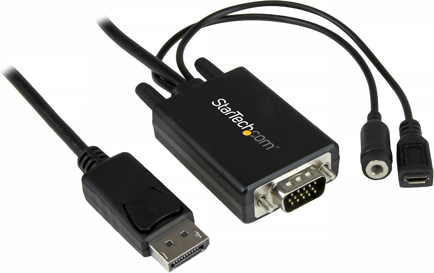 StarTech.com 6 ft 2m DisplayPort to VGA Adapter Cable with Audio - DP to VGA Converter - 1920x1200 (DP2VGAAMM2M)