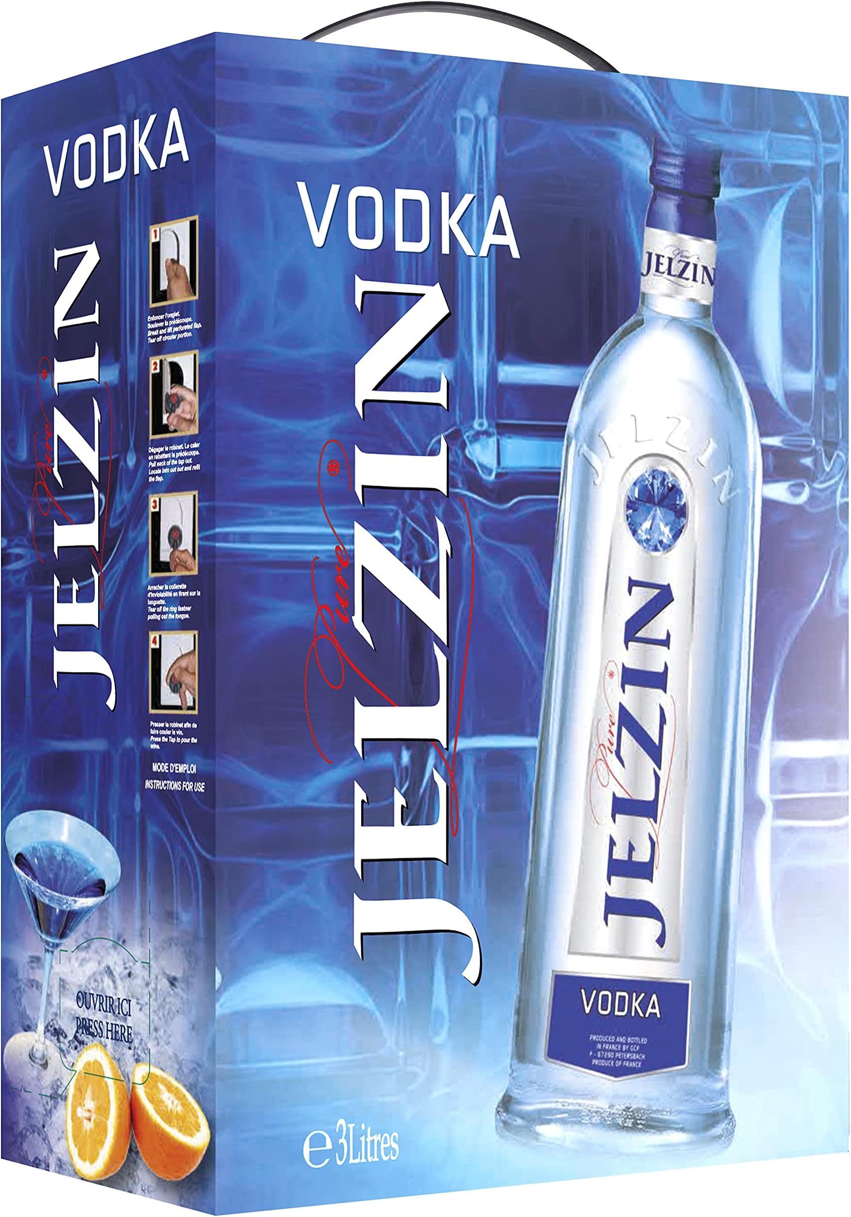 Jelzin Vodka 3L (Bax In Box)