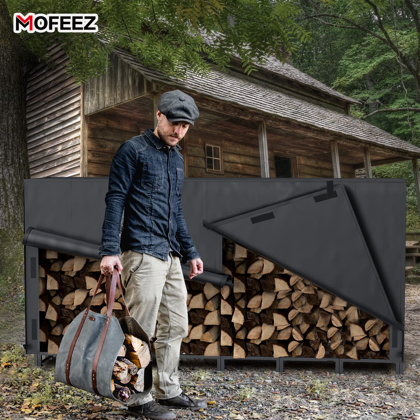 Outdoor Woodpile Shelter Aazon.co : Firewood Log Storage Rack Bracket ...