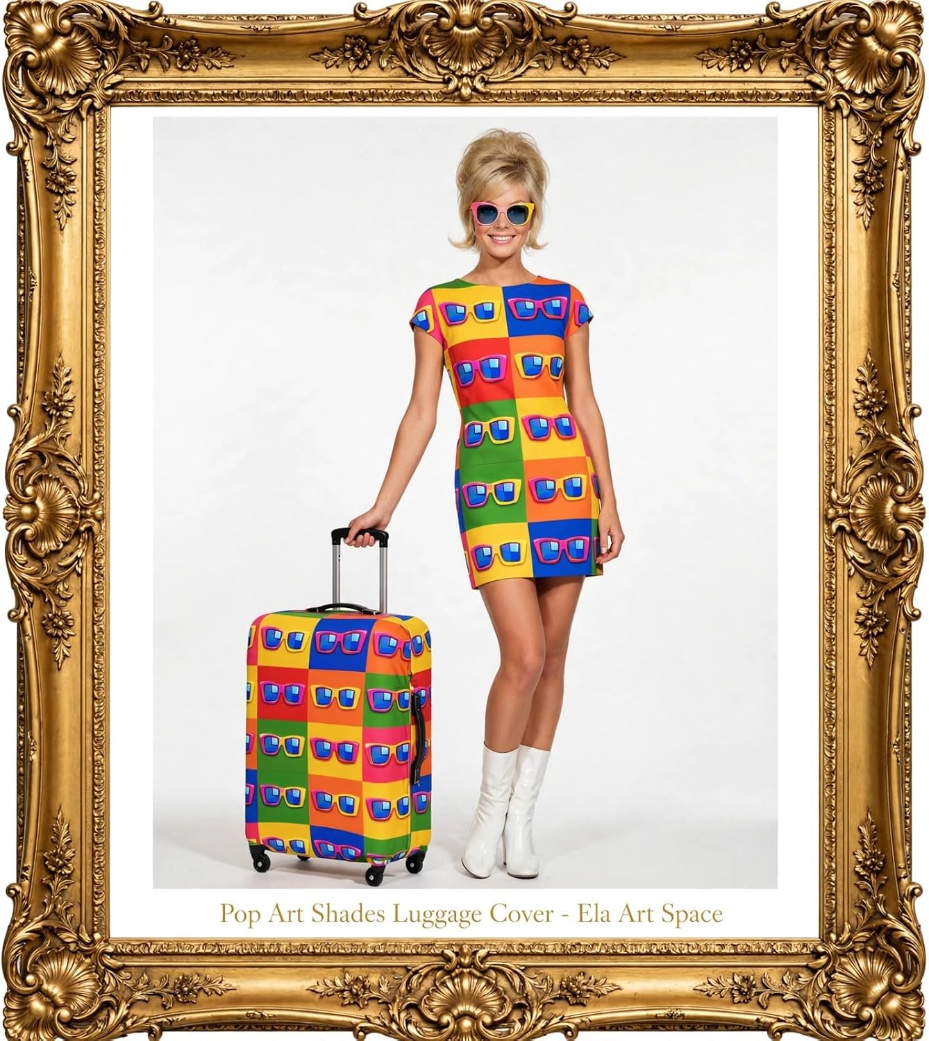Pop Art Shades Luggage Cover image 4
