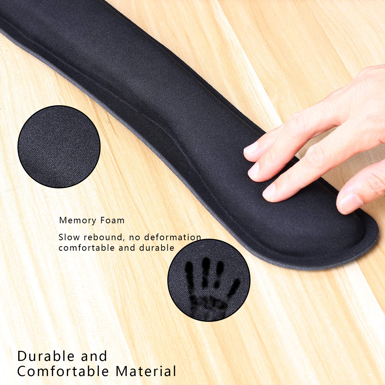 Kit De Repose Poignet Clavier, Tapis Souris Ergonomique Avec Repose Poignet Tapis Antidérapant