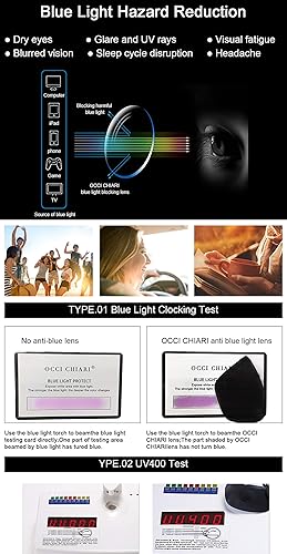 Miniatura 3 de OCCI CHIARI Gafas de sol de lectura para mujer, protección UV, lentes de lectura para exteriores, 0.5 0.75 1.0 1.5 2.0 2.5 3.0 3.5 4.0 (marrón, 300)