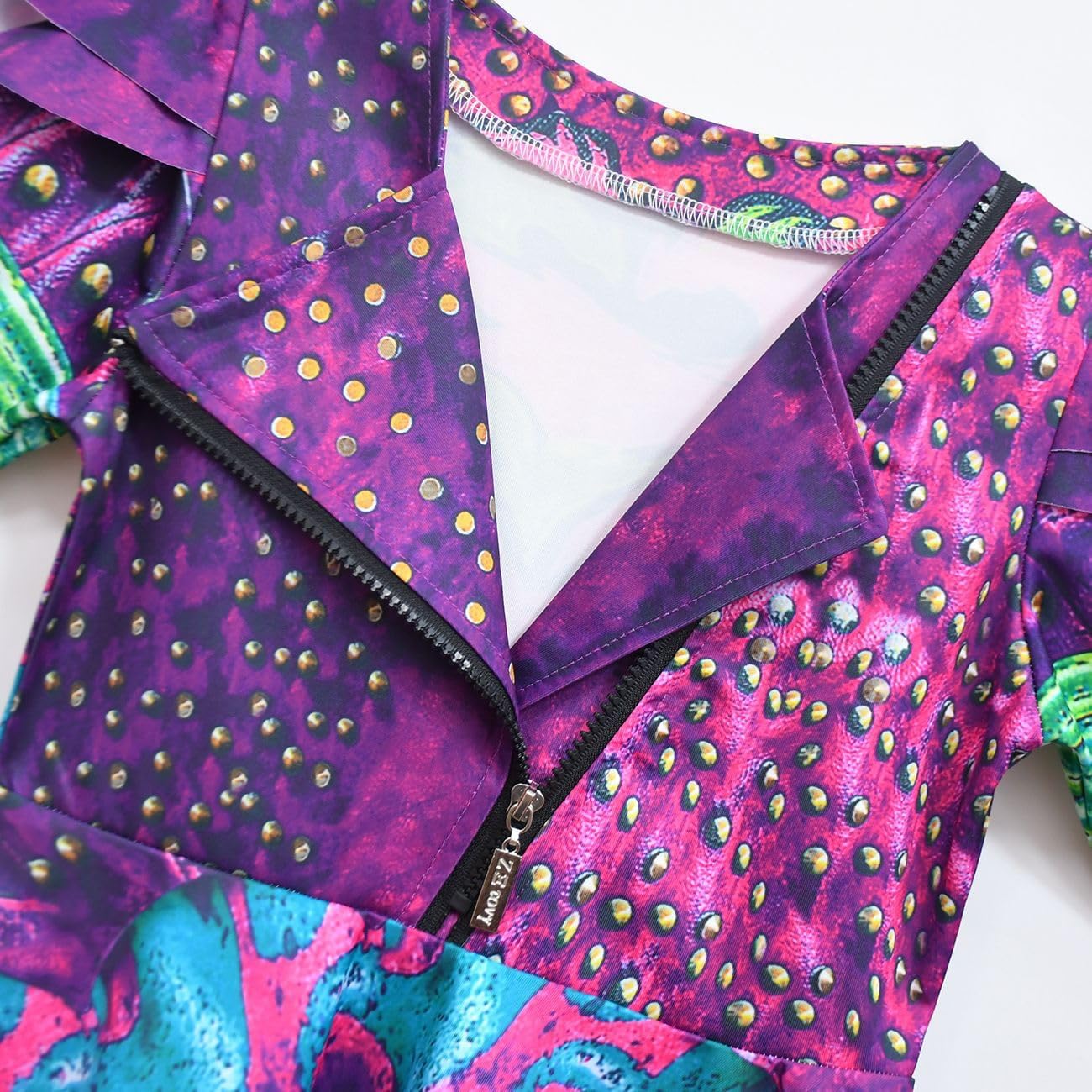 Girls Evie Costume Birthday Party Dress Halloween Cosplay Outfits - Image 2