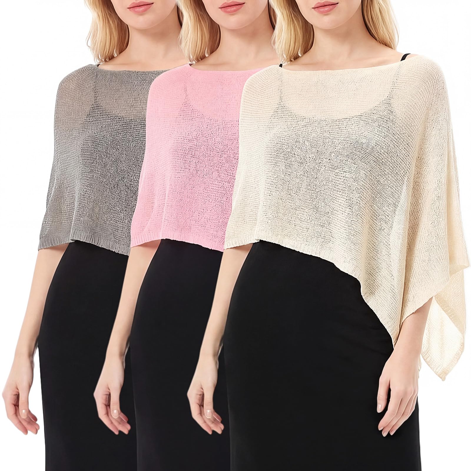 Women Sheer Poncho Shrug