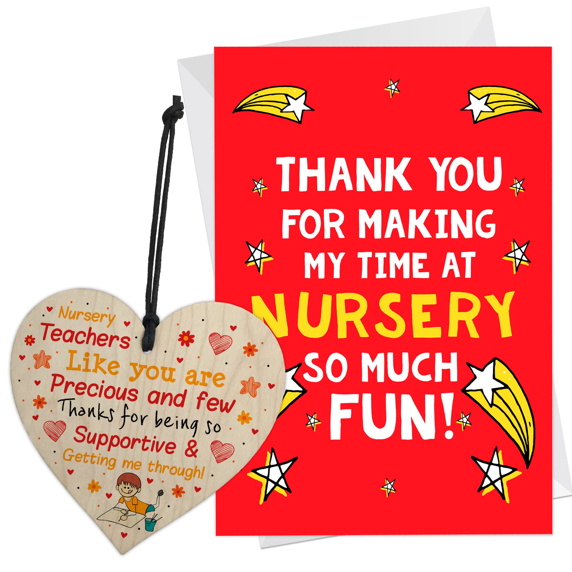 RED OCEAN Thank You Card For Nursery Teacher | Appreciation Gifts | Gifts For Nursery Teacher | Teacher Gifts From Child Student | Leaving Gifts