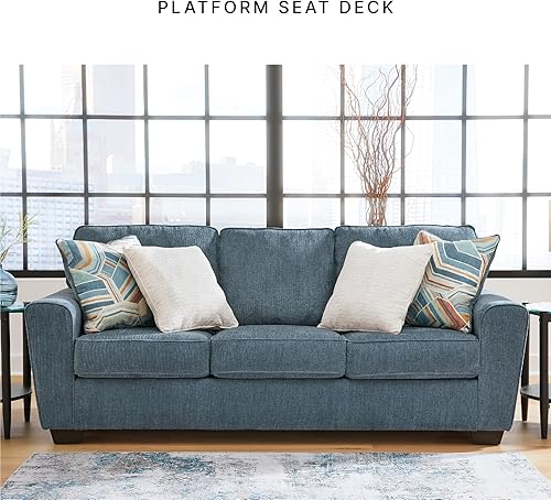 Miniatura 8 de Signature Design by Ashley Cashton - Sofá casual para sala de estar, color azul