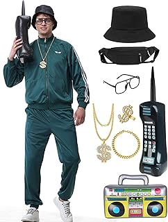 80s Outfit for Men 90s Track Suit Themed Party Outfits Costume for 80s 90s