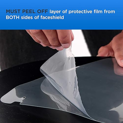 Miniatura 7 de TCP Global Salon World - Protectores faciales completos con marcos de gafas (paquete de 10), ultra transparentes para proteger los ojos, la nariz