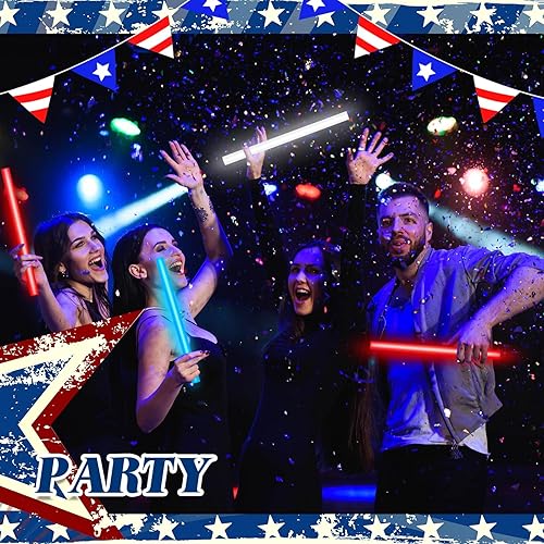 Miniatura 5 de Lewtemi 30 barras brillantes grandes a granel, palos de luz jumbo de 14 pulgadas, palos de colores navideños que brillan en la oscuridad,