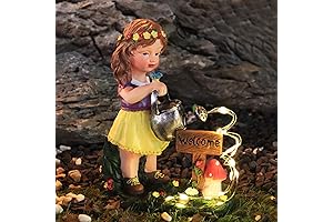 Garden Decor Outdoor Statues Solar Angel Fairy Garden Kit