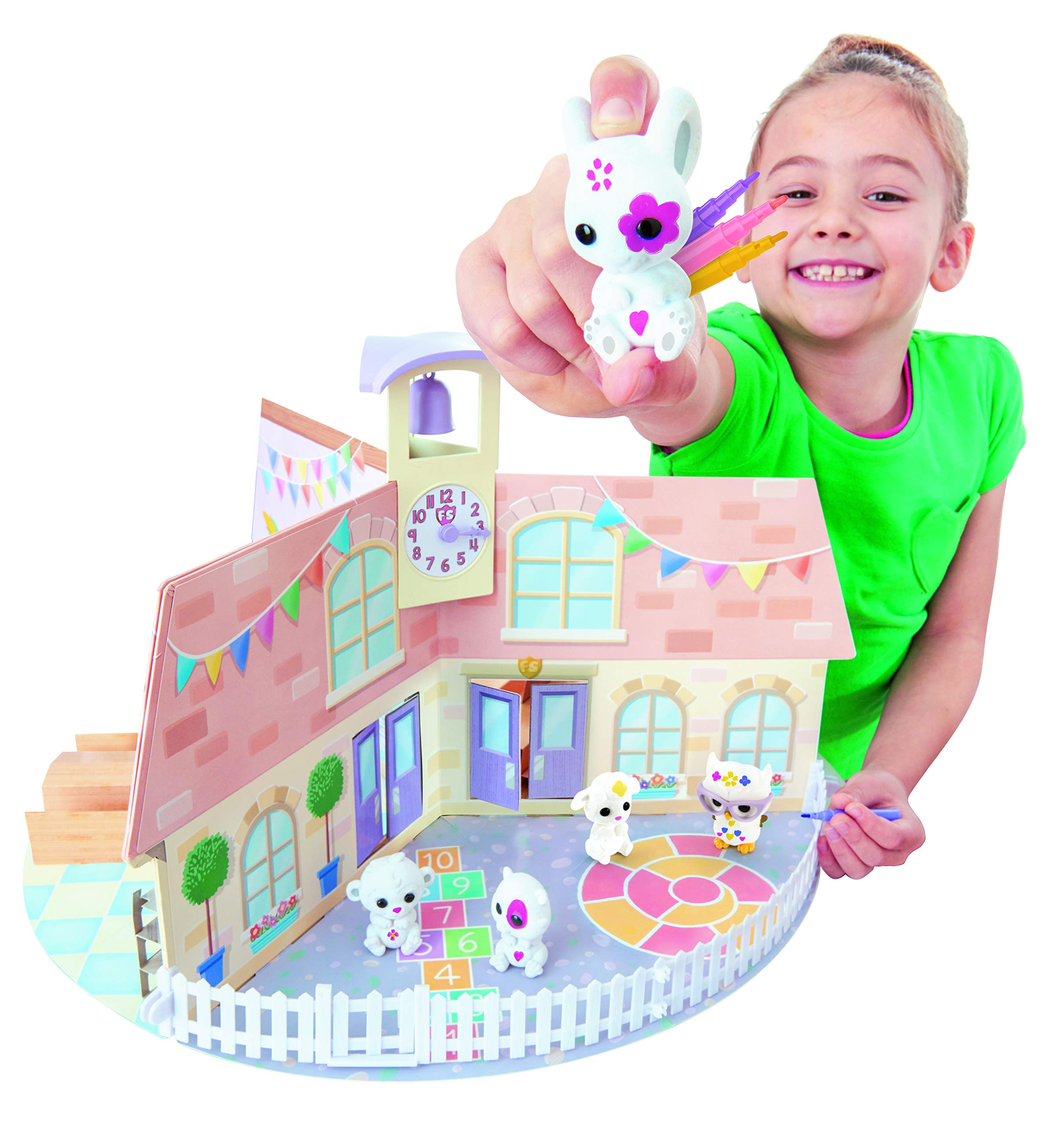 Tomy E72920 - Libro para desplegar, 5 Figuras, láminas de Pegatinas, Multicolor