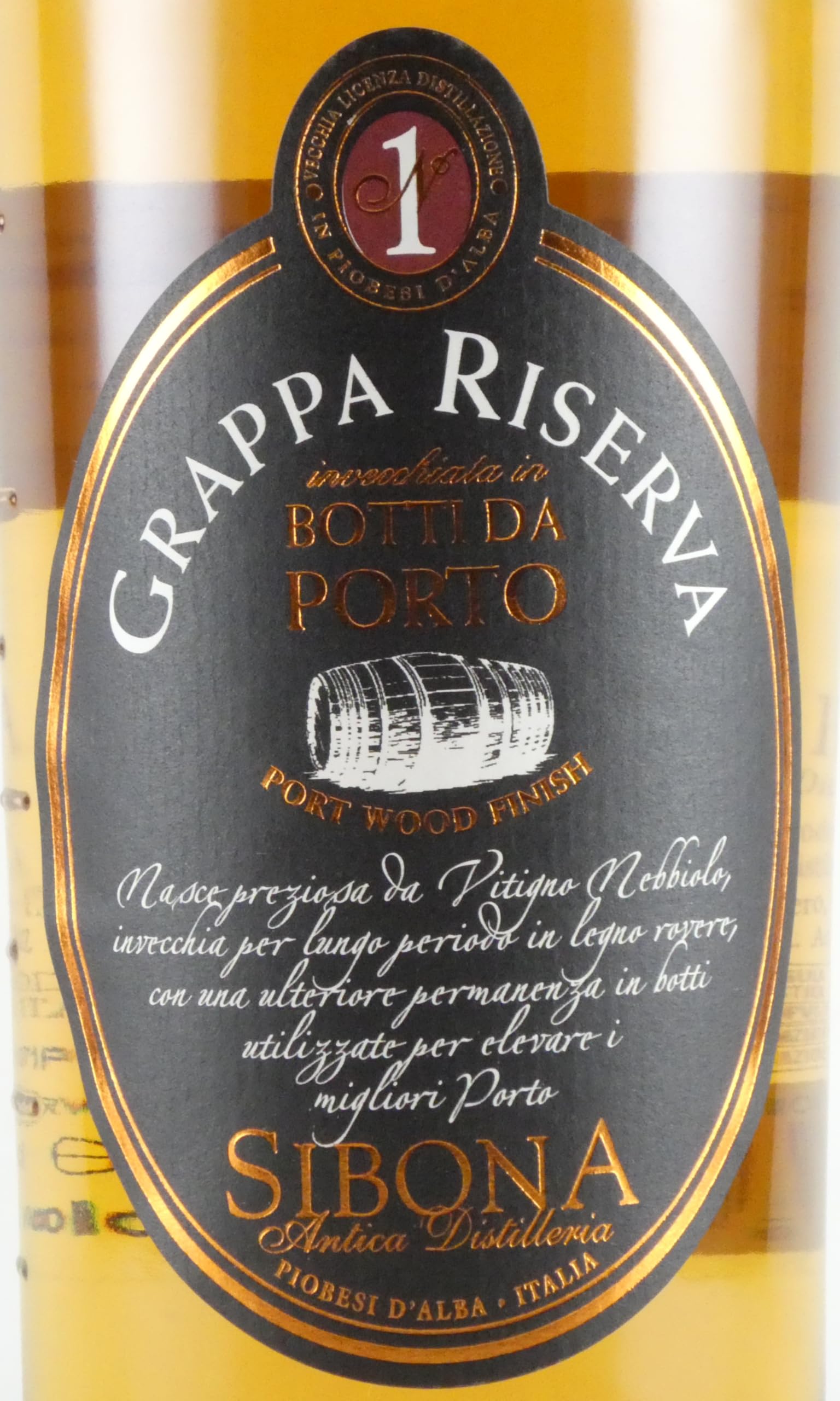 Distilleria Sibona Grappa Sibona Botti Da Porto - 500 ml