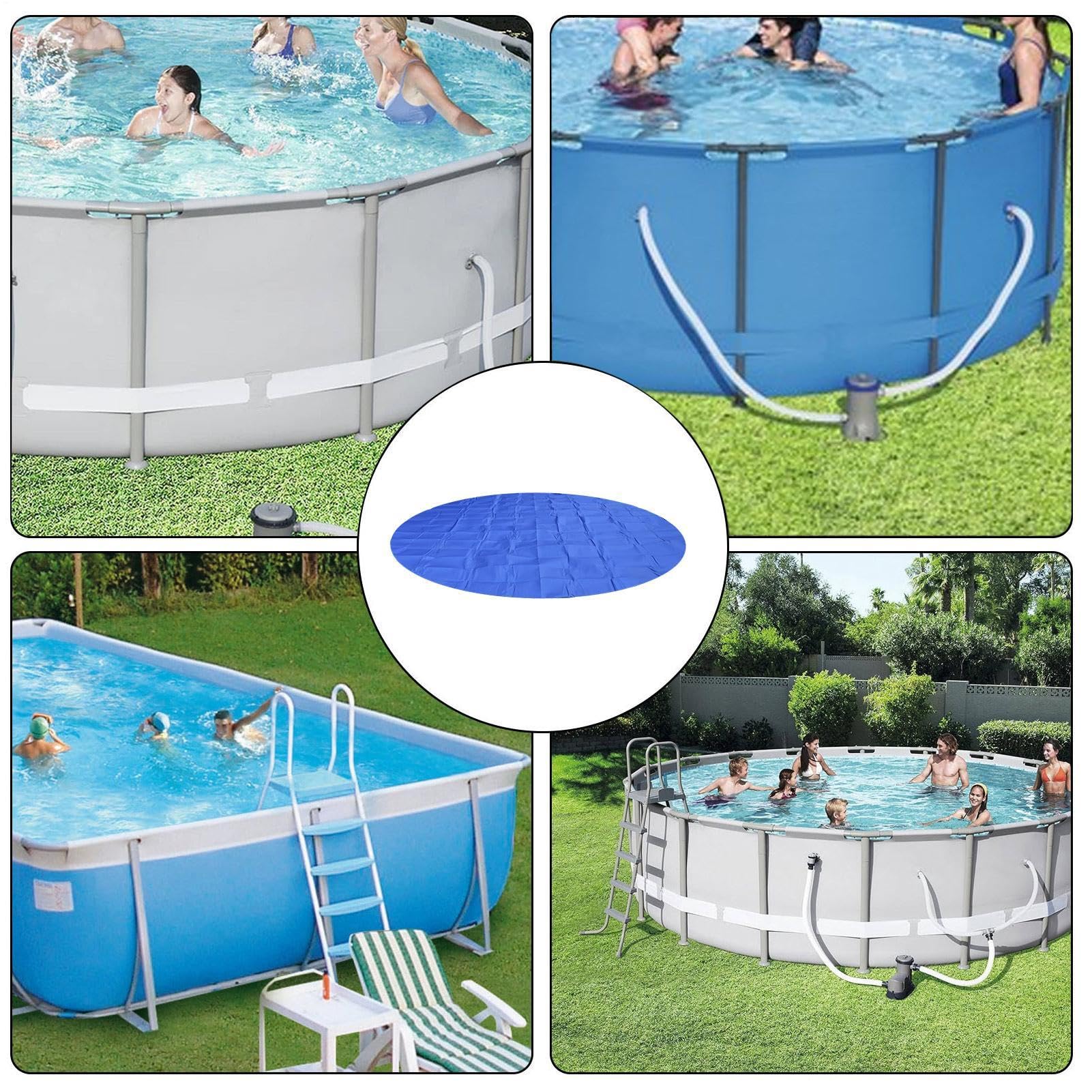 Telone Di Protezione Sotto Piscina Rotondo Impermeabile Resistente Al Sole | Tappeto Per Piscina Da Terra Per Esterno Auto Camion Merci Vasca Idromassaggio Centro Fitness Palestra Giard