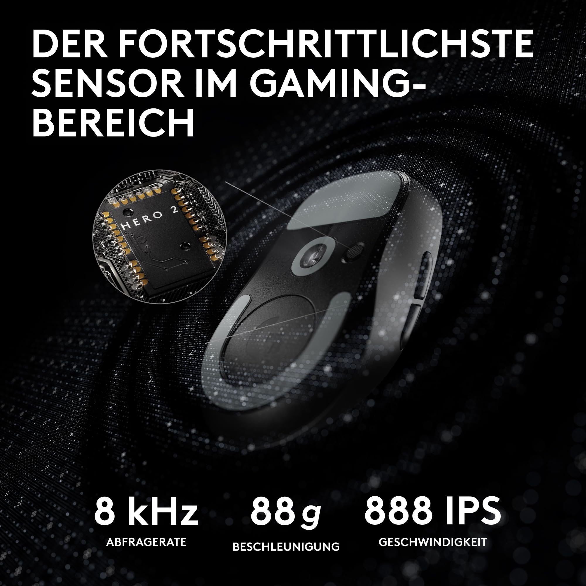 Logitech G PRO X SUPERLIGHT 2 kabellose Gaming-Maus, West Europa Verpackung, 60 g Pro-Grade-Maus... Ansicht 6